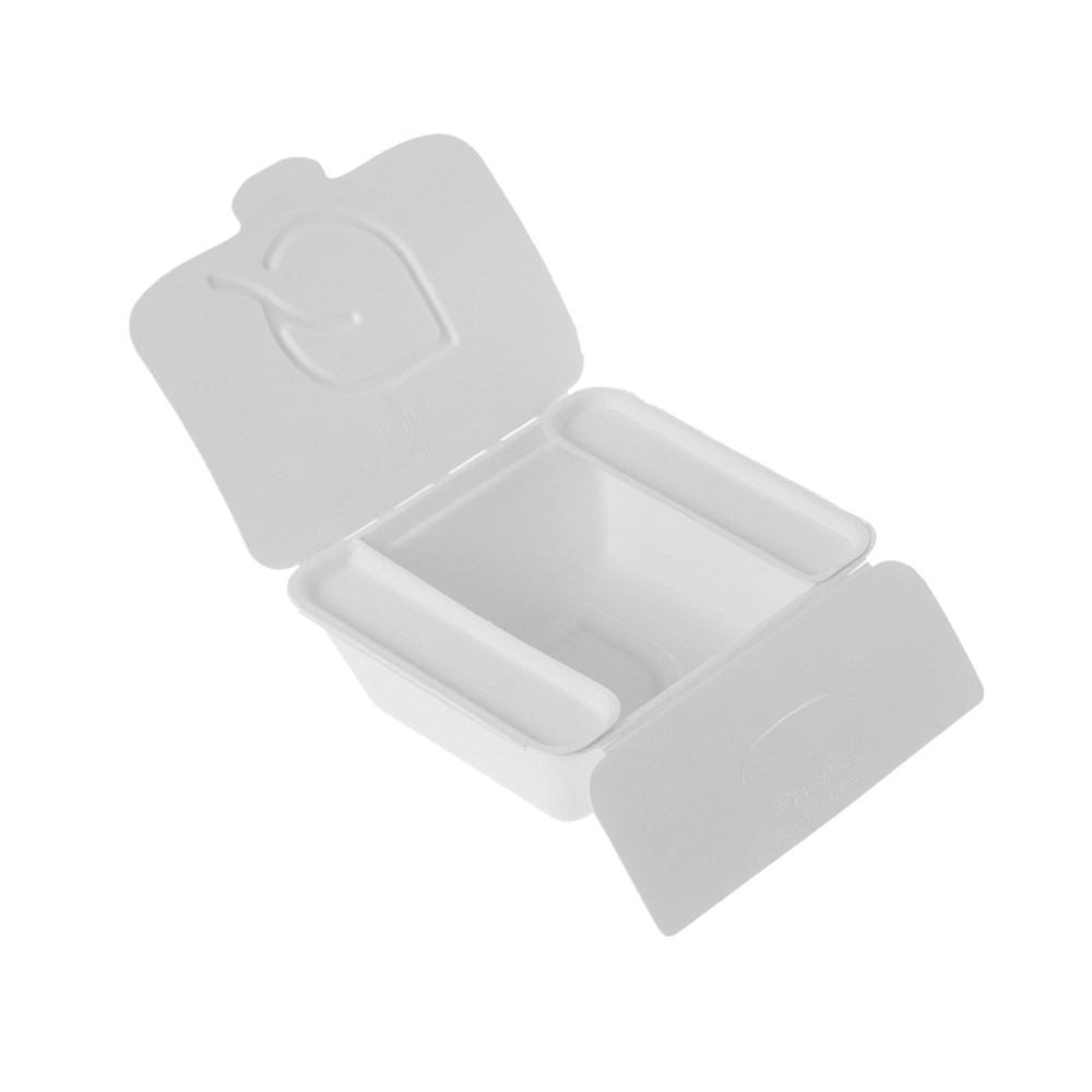 Eco-Products Vanguard Folia Take-Out Containers, 2-1/2inH x 6-15/16inW x 5-13/16inD, White, Pack Of 300 Containers MPN:EP-FSC35NFA