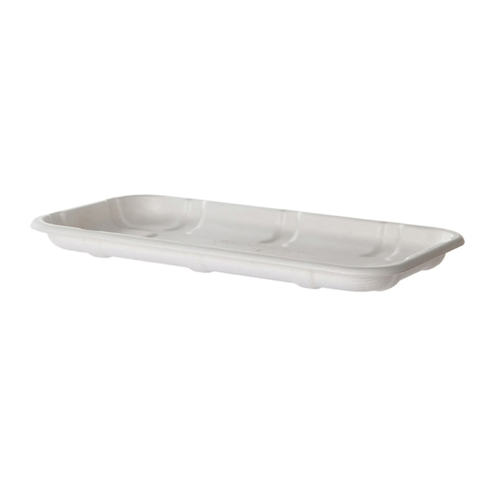 Eco-Products Vanguard Meat And Produce Trays, 11/16inH x 8-5/8inW x 4-13/16inD, White, Pack Of 600 Trays MPN:EP-MP17SNFA