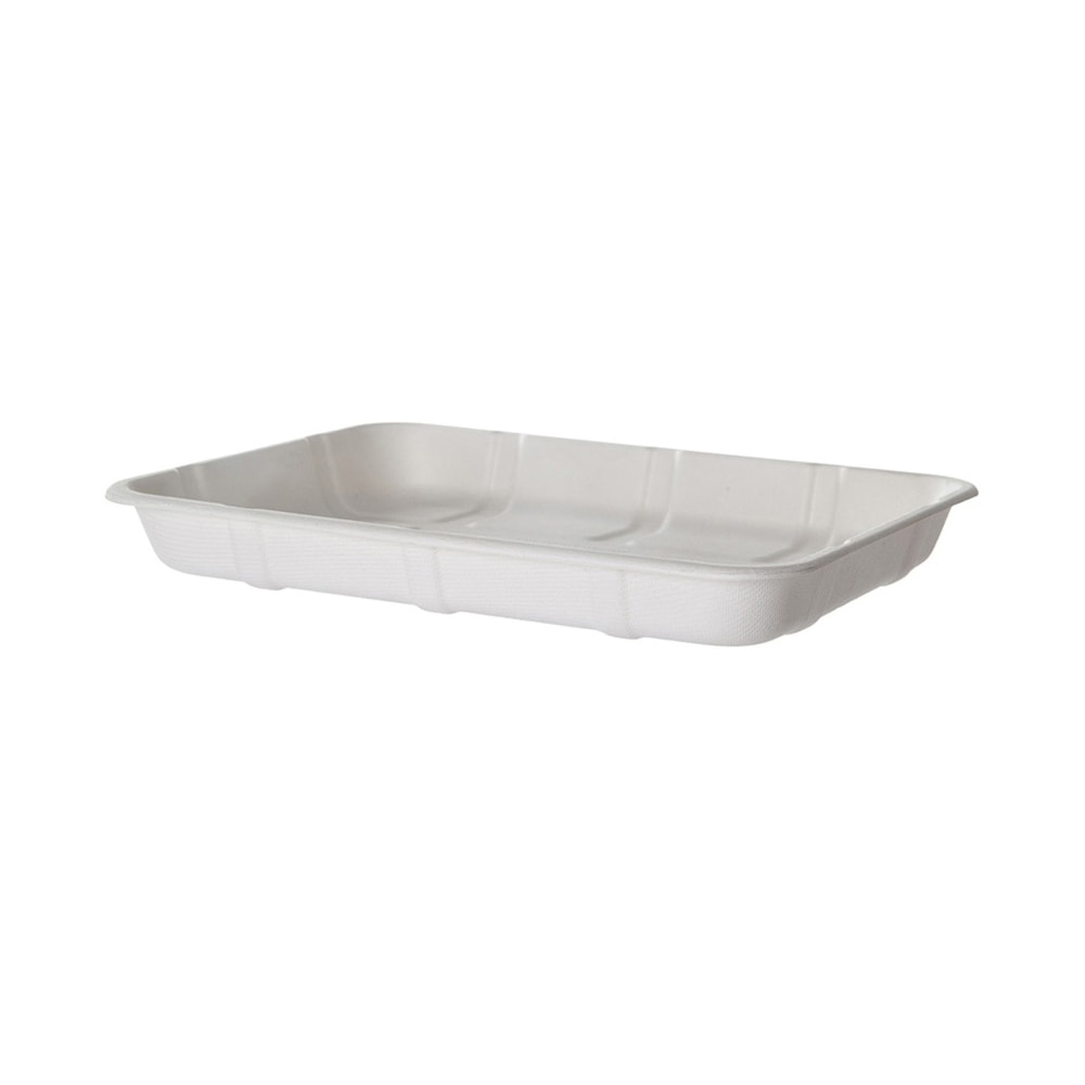 Eco-Products Vanguard Meat And Produce Trays, 1-3/16inH x 9-1/2inW x 7-3/16inD, White, Pack Of 300 Trays MPN:EP-MP4DNFA