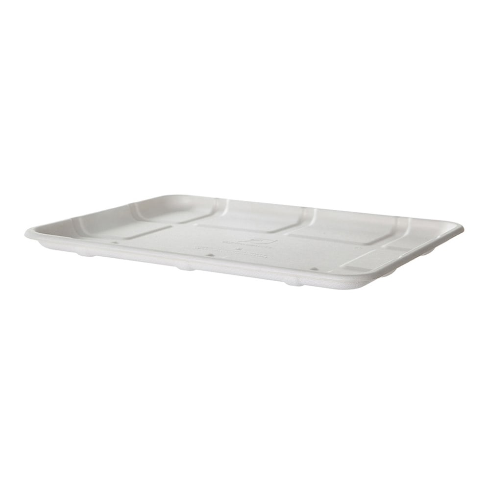 Eco-Products Vanguard Meat And Produce Trays, 9/16inH x 10-9/16inW x 8-1/2inD, White, Pack Of 300 Trays MPN:EP-MP8SNFA