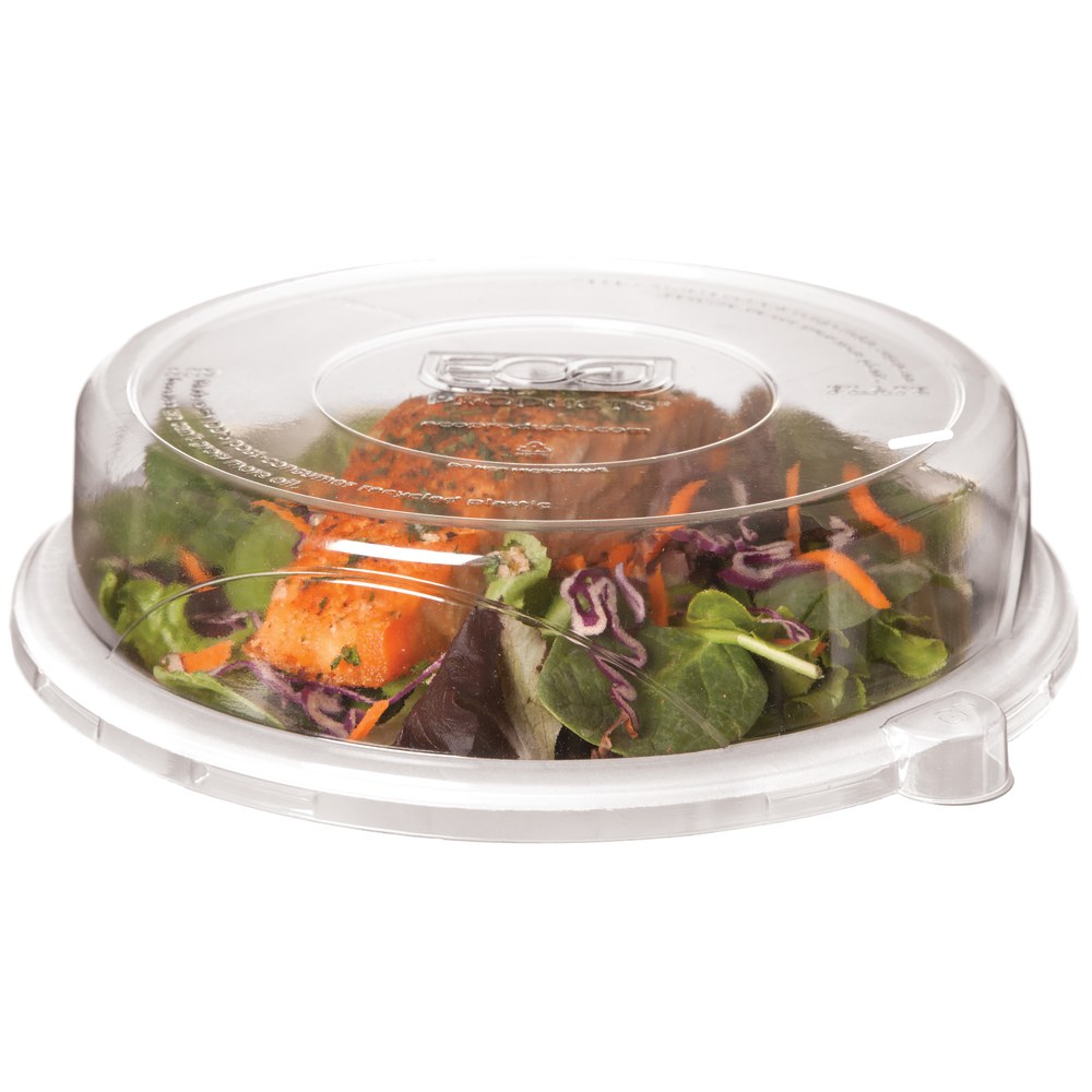 ECO WorldView Round Lids, Fits 9in Plates, 100% Recycled, Case Of 300 Lids MPN:EP-P013LID