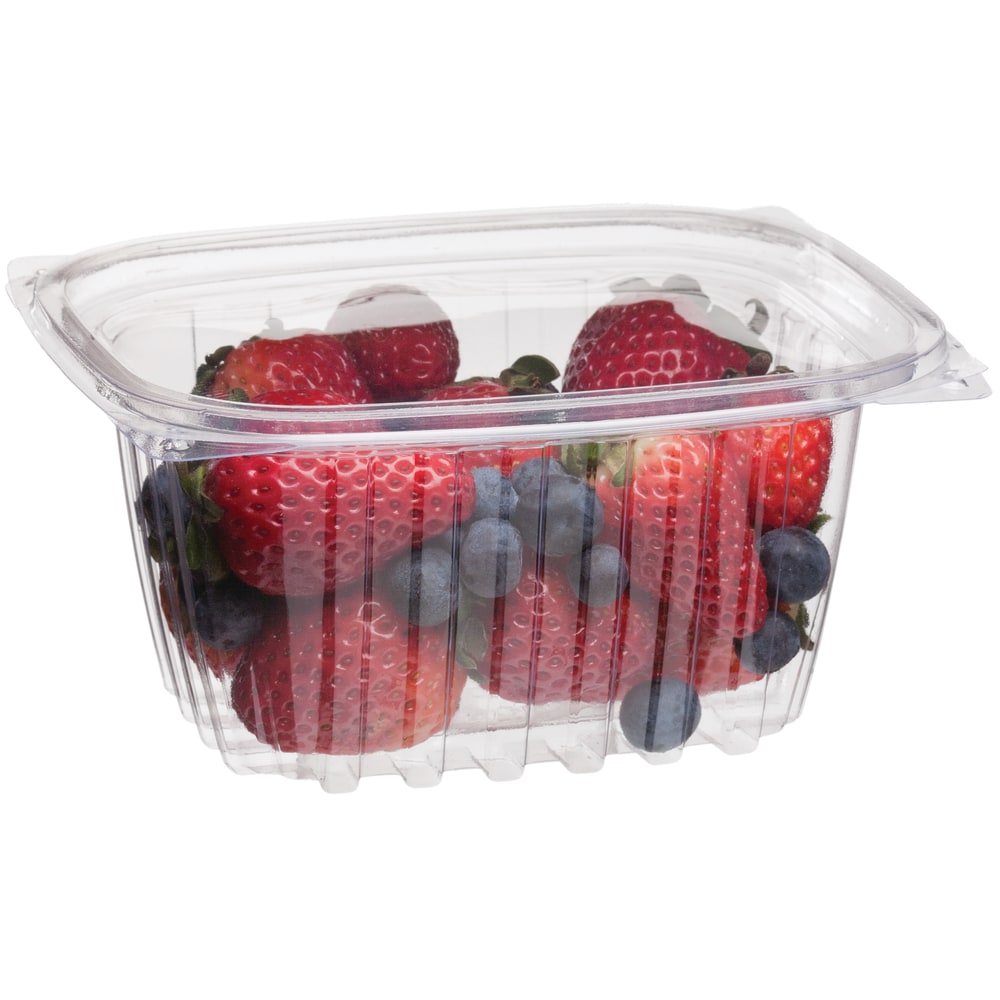 Eco-Products Rectangular Deli Containers, 16 Oz, Clear, Pack Of 300 Containers MPN:EP-RC16
