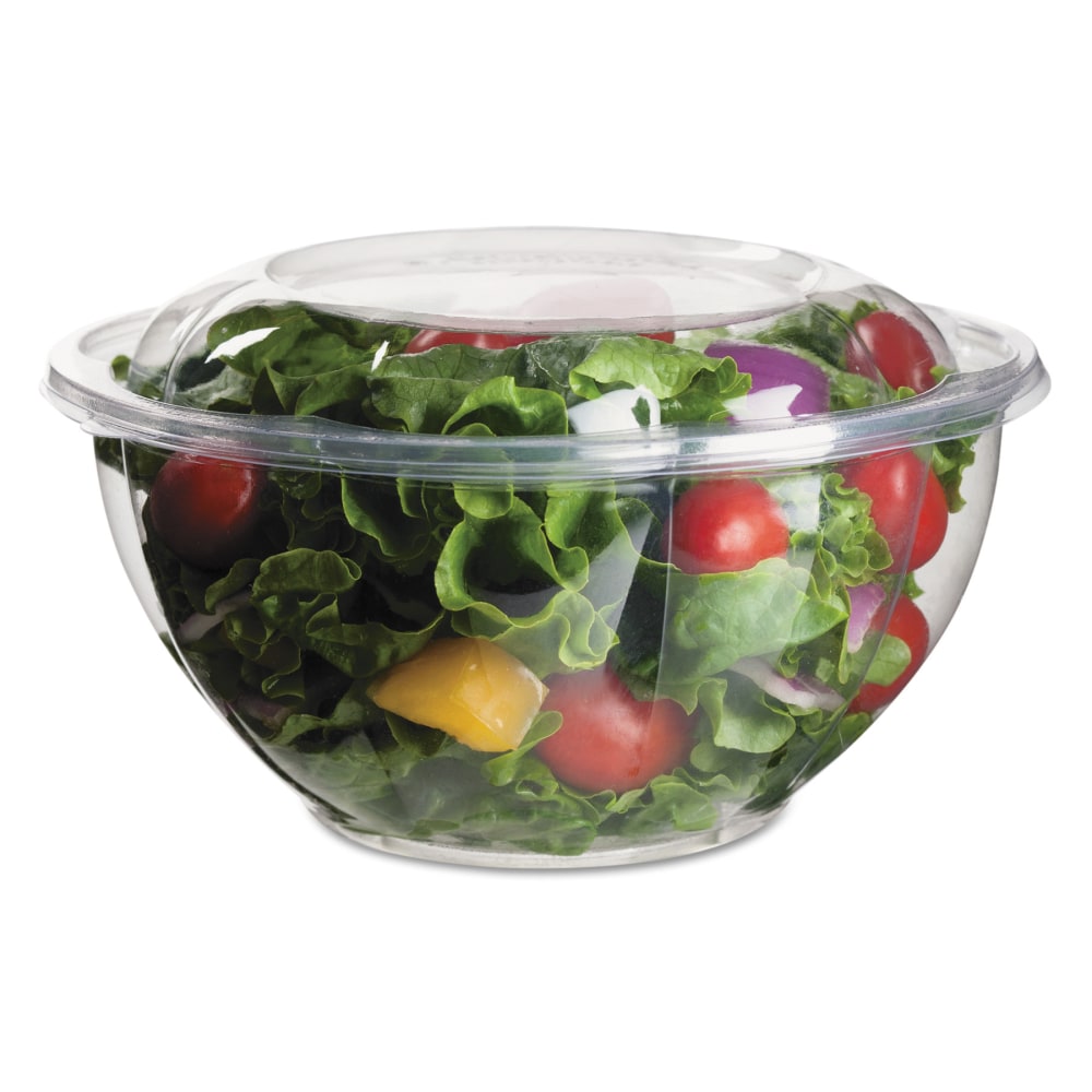Eco-Products Salad Bowls With Lids, 32 Oz, Clear, 50 Bowls Per Pack, Case Of 3 Packs MPN:EP-SB32