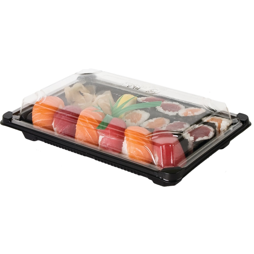 Eco-Products Large PLA Sushi Containers, Pack Of 600 Containers MPN:EP-SH3-CPK
