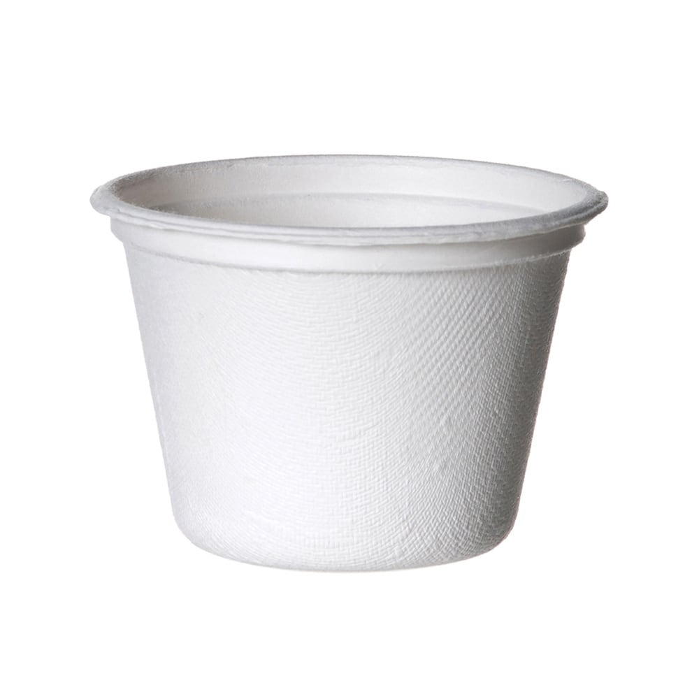 Eco-Products Vanguard Sugarcane Portion Cups, 4 Oz, White, Pack Of 1, 800 Cups MPN:EP-SPC4NFA