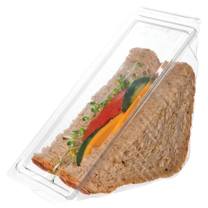 Eco-Products PLA Triangular Wedge Sandwich Containers, 3in, Pack Of 500 Containers MPN:EP-SWH3