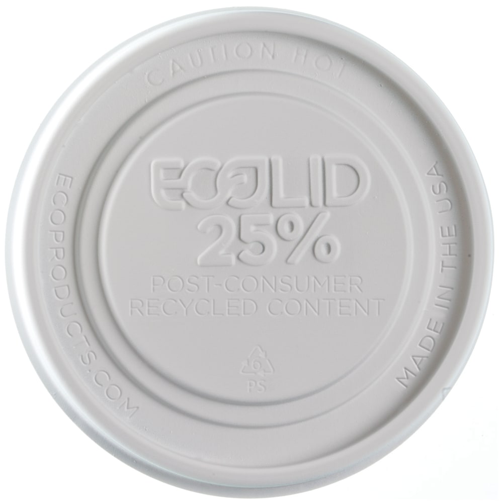 Eco-Products EcoLid Food Container Lids, 12-32 Oz, 25% Recycled, Off White, Pack Of 500 Lids MPN:EP-BRSCLID-L