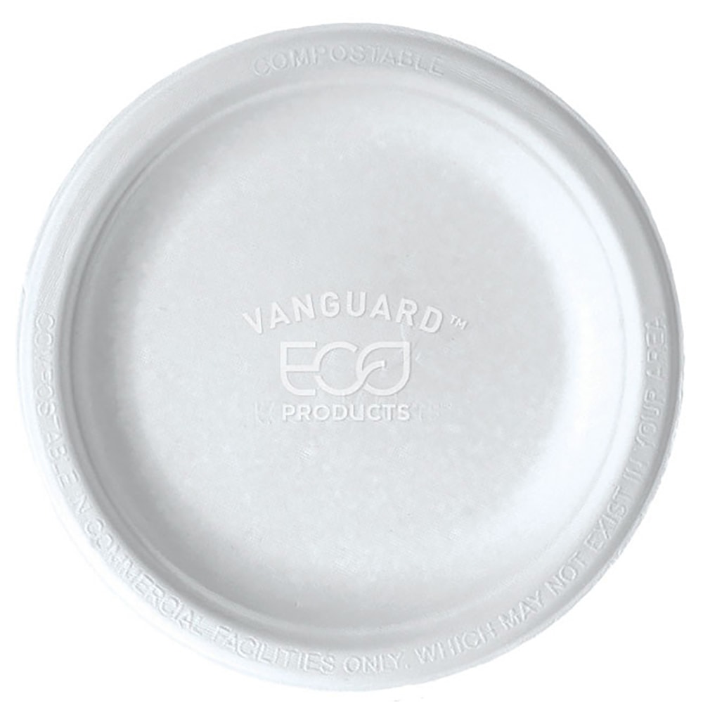 Eco-Products Vanguard Sugarcane Plates, 6in, White, Pack Of 1, 000 Plates MPN:EP-P016NFA