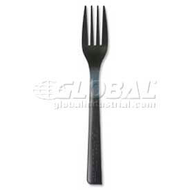 Eco-Products® ECOEPS112 Forks Recylced Polystyrene Black 1000/Carton ECOEPS112