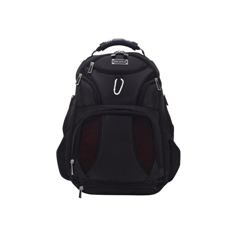 ECO STYLE Jet Set Carrying Case (Backpack) for 17in Notebook, Tablet, Shoulder Strap, 20.5inH x 13.3inW x 7.5inD MPN:EJSS-BP17-CF
