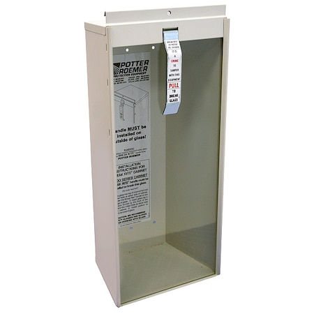 Fire Extinguisher Cabinet, Surface Mount, 19 in Height, 6 lb MPN:9751-IC