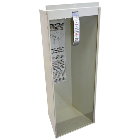 Fire Extinguisher Cabinet, Surface Mount, 24 in Height, 10 lb MPN:9752-IC