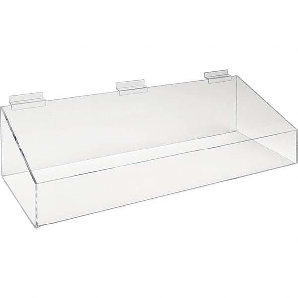 Plastic Slatwall Bin: Clear MPN:HP/EST2408