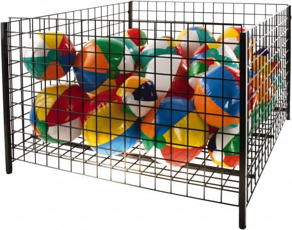 Bulk Storage Container: Steel, Basket-Style Bulk Container MPN:GTC48/B