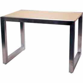 Large Display Table - Frame Only - Satin Chrome T501FRSC