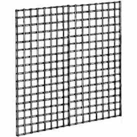 4'W X 4'H - Wire Grid Wall Panel - Semi-Gloss Black P3BLK44 - Pkg Qty 3
