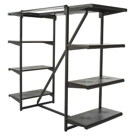 Double Hangrail Frame with Shelves, 38-1/4