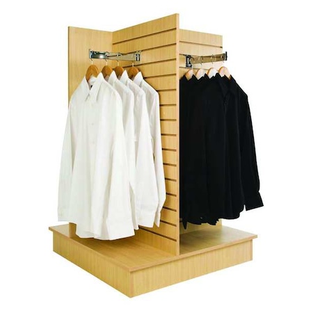 Slatwall Merchandiser, Matte, 36in.L, Maple MPN:WDSWP36MP