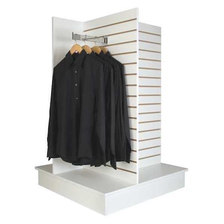 Slatwall Merchandiser, Matte, 36in.L, White MPN:WDSWP36WH