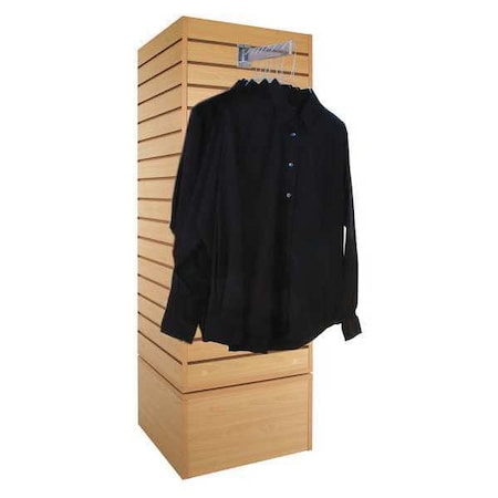 RotatingSlatwallDisplay, Maple, 4-Way, 60