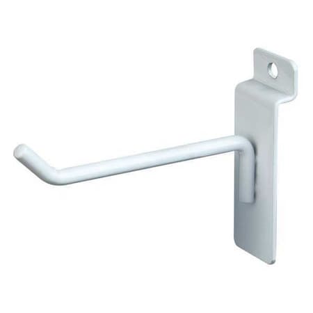 Hook, Wht, 4 in L, 1/2 in W, PK96 MPN:EWH/H4