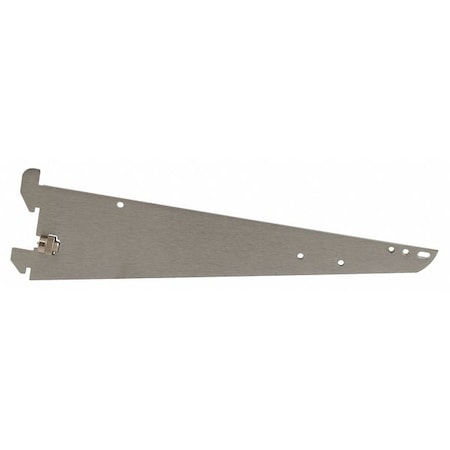Bracket Satin Chrome, 12in.L, w/Screw, 25PK MPN:G12-SC