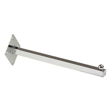 Square Tubing Faceout, Chrome, 12