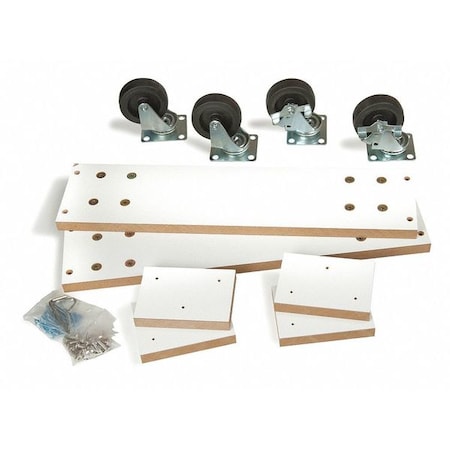 Caster Kit, 4 Way Slatwall Merchandiser MPN:WDCAS2P36