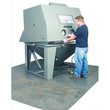 Abrasive Sandblasting Cabinet, 60in x 48in, Siphon-Feed MPN:101701G-A