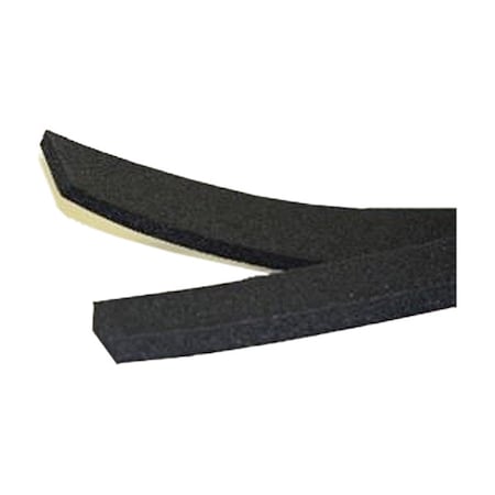Gasket, Black, Foam Rubbr, 1/4