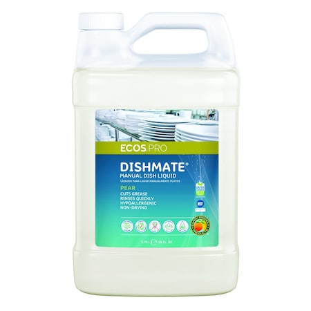 Dish Soap Liquid Dishwashing, Hand Wash, 1 gal, Jug, Pear Scent, Biodegradable, PK4 MPN:PL9720/04