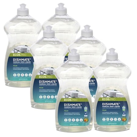Dish Soap, Clear, 25 oz, Pear, PK6 MPN:PL9720/6
