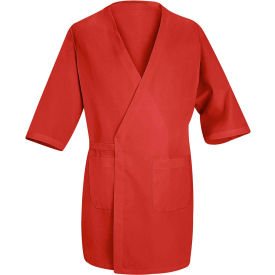 Red Kap® Collarless Butcher Wrap Red Polyester/Combed Cotton XL WP10RDRGXL