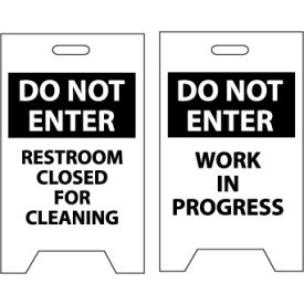 Floor Sign - Do Not Enter Restroom Closed For Cleaning FS22