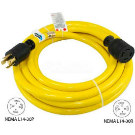Conntek 20601-010 10' 30A Generator Power/Extension Cord with NEMA L14-30P to L14-30R 20601-010