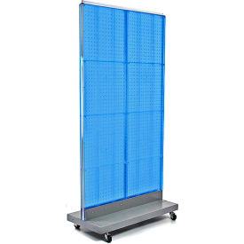 Global Approved 700732-BLU Pegboard Floor Display 32