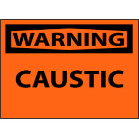 Machine Labels - Warning Caustic W13AP