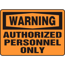 Accuform MADM323VA Warning Sign Authorized Personnel Only 14