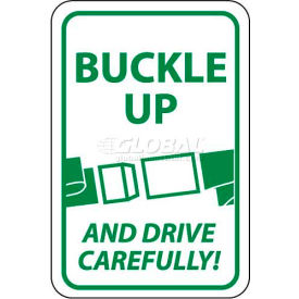 NMC TM111J Traffic Sign Buckle Up And Drive Carefully 24