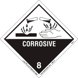 LabelMaster®HML13 Corrosive Label Worded Paper 500/Roll HML13