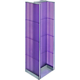 Global Approved 700430-PUR H-Shaped Pegboard Display 16