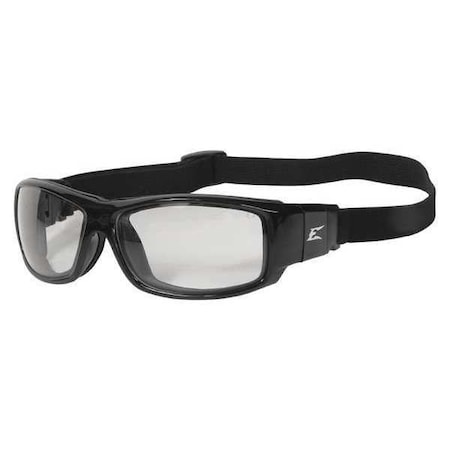 Caraz, Safety Glasses, Anti-Scratch, Clear Lens, Black Frame, Full-Frame MPN:HZ111-SP