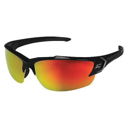 Khor G2, Safety Glasses, Anti-Scratch, Aqua Precision Red Mirror Lens, Black Frame, Half-Frame MPN:SDKAP119-G2