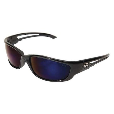 Kazbek XL, Safety Glasses, Anti-Scratch, Blue Mirror Lens, Black Frame, Full-Frame MPN:SK-XL118