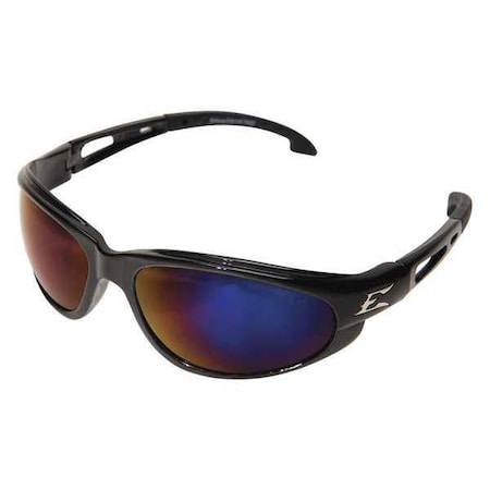 Dakura, Safety Glasses, Anti-Scratch, Blue Mirror Lens, Black Frame, Full-Frame MPN:SW118