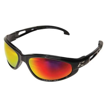 Dakura, Safety Glasses, Anti-Scratch, Light Blue Precision Red Mirror Lens, Black Frame, Full-Frame MPN:SWAP119
