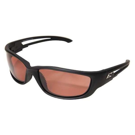 Kazbek, Safety Glasses, Anti-Scratch, Amber Mirror Lens, Black Frame, Full-Frame, Polarized MPN:TSK-XL215