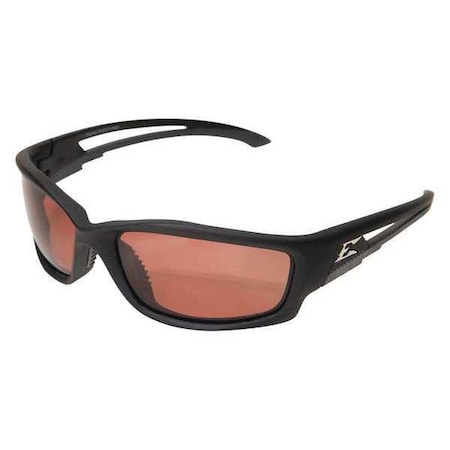 Kazbek, Safety Glasses, Anti-Scratch, Amber Mirror Lens, Black Frame, Full-Frame, Polarized MPN:TSK215