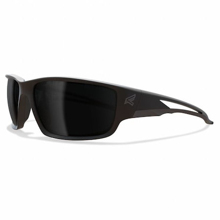 Kazbek, Safety Glasses, Anti-Scratch, Smoke Lens, Black Frame, Full-Frame, Polarized MPN:TSK236VS