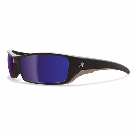 Reclus, Safety Glasses, Anti-Scratch, Blue Lens, Black Frame, Full-Frame, Polarized MPN:TSRAP218
